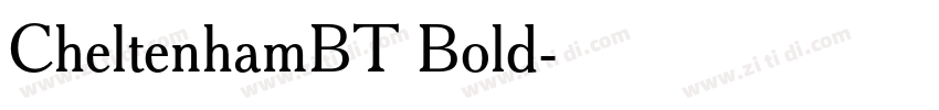 CheltenhamBT Bold字体转换